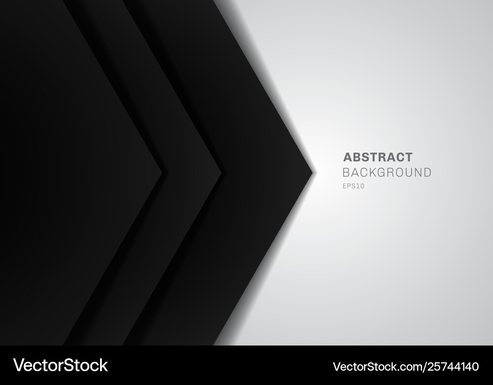 Black Triangle Overlap Abstract Background vector image