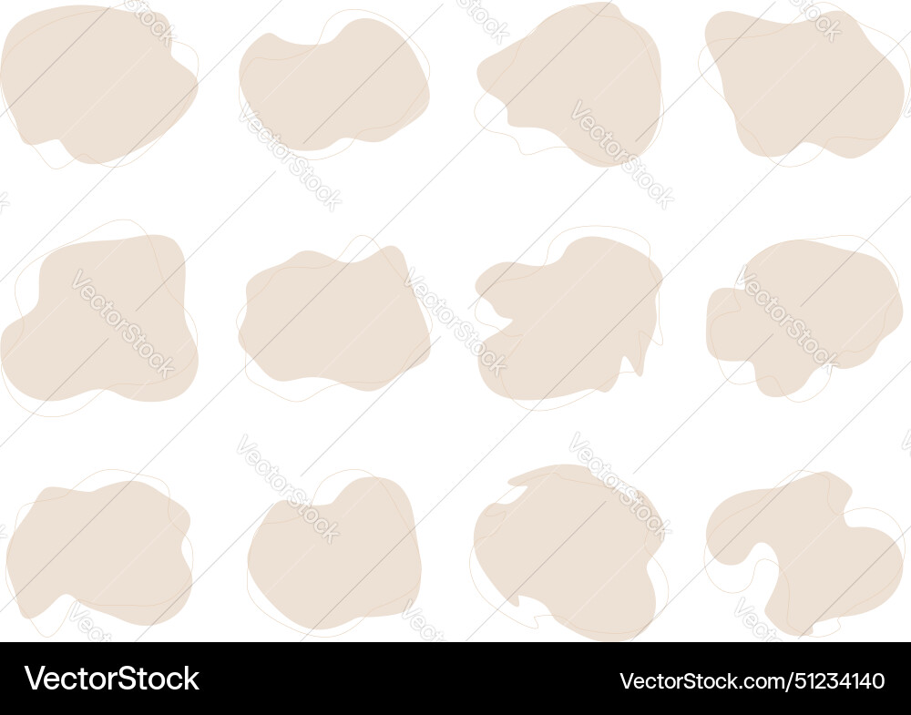 Blobs fluid liquid shapes symbol visual set Blobs fluid liquid shapes symbol visual set Vector Image