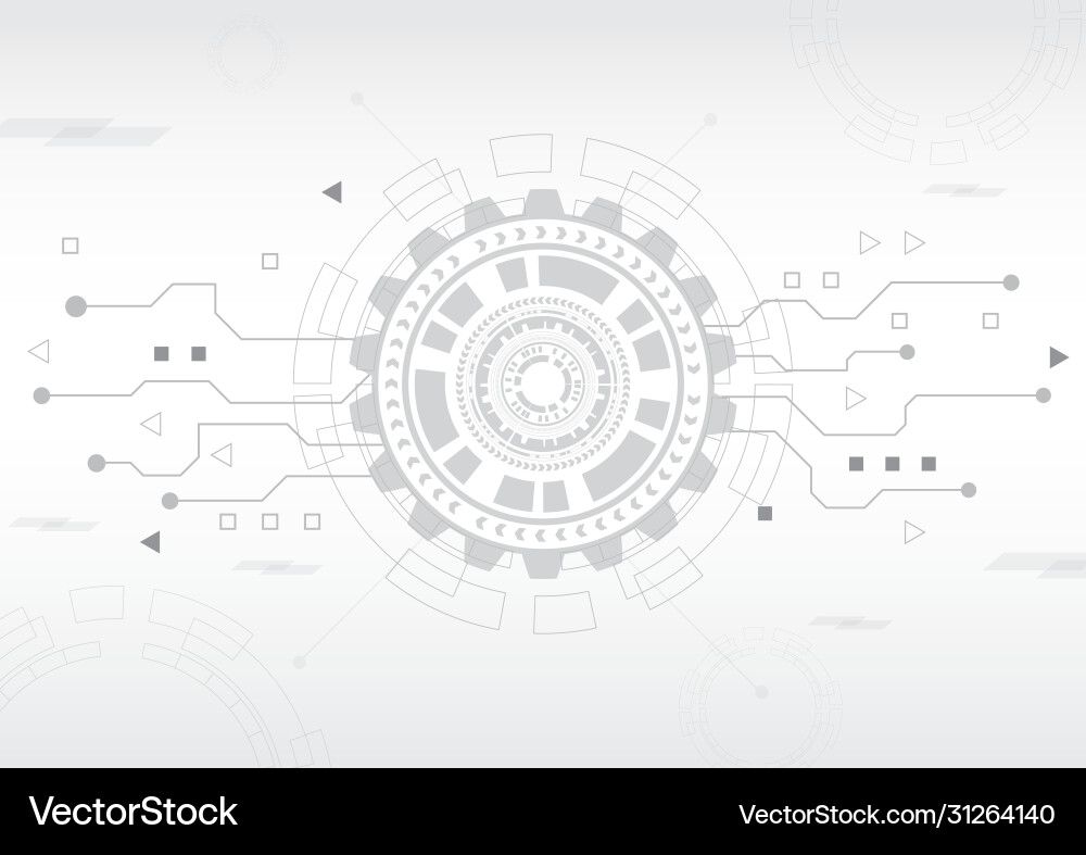 Circuit technology background with hi-tech Circuit technology background with hi-tech vector image