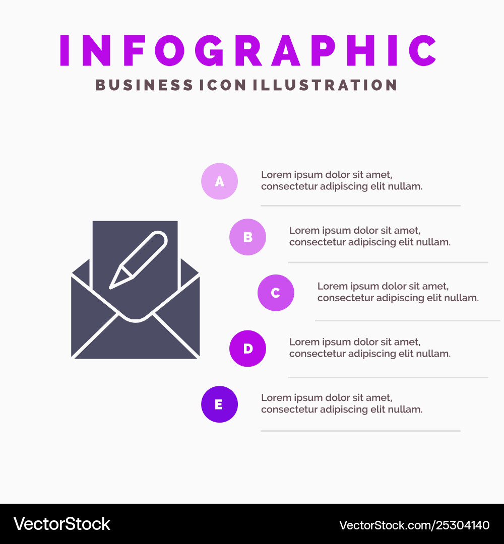 Compose edit email envelope mail solid icon Vector Image