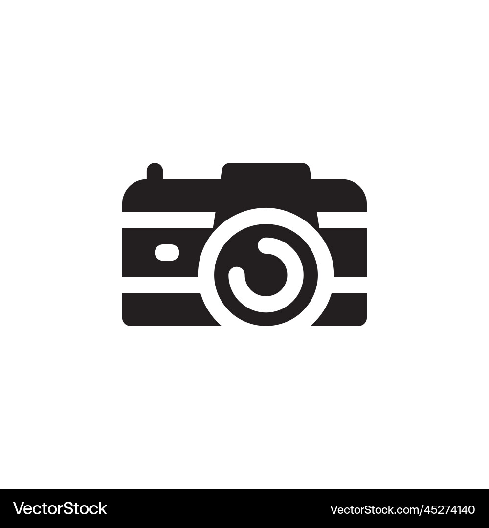 Digital camera icon computer component solid Digital camera icon computer component solid vector image