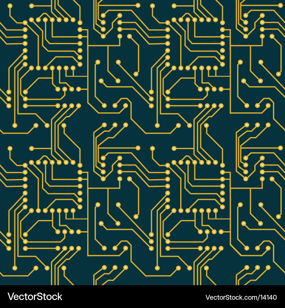 Digital Circuitry Pattern vector image