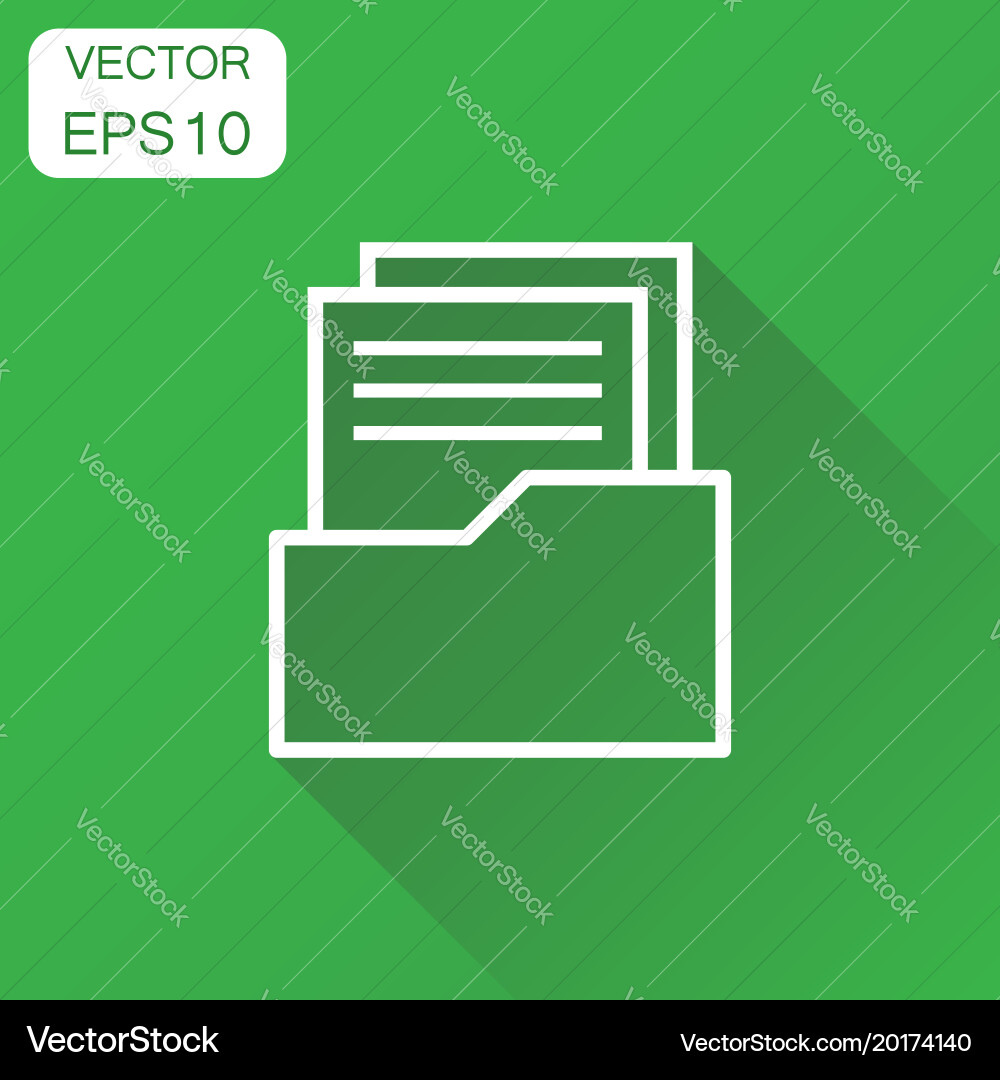 Document icon business concept archive data file vector image
