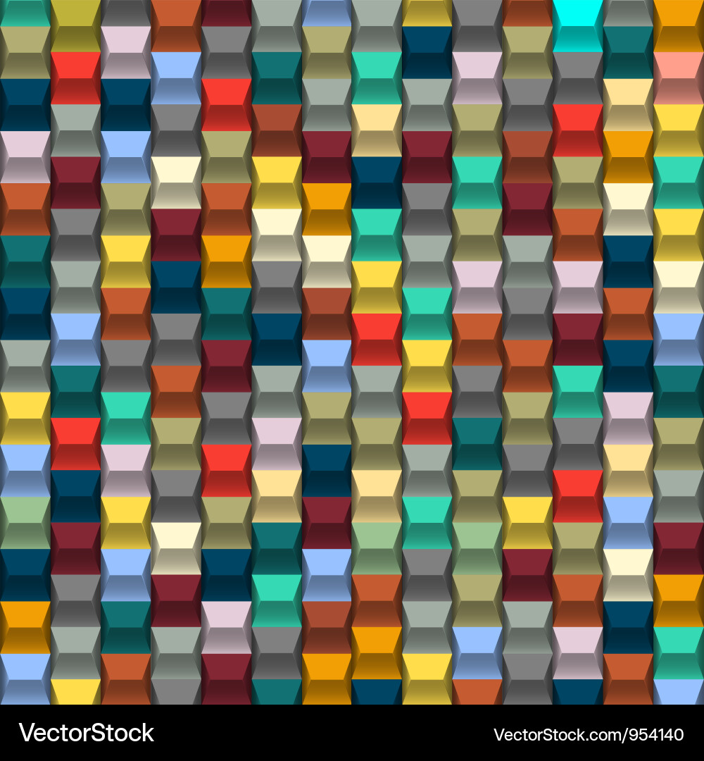 Geometric Block Pattern Background Vector Image