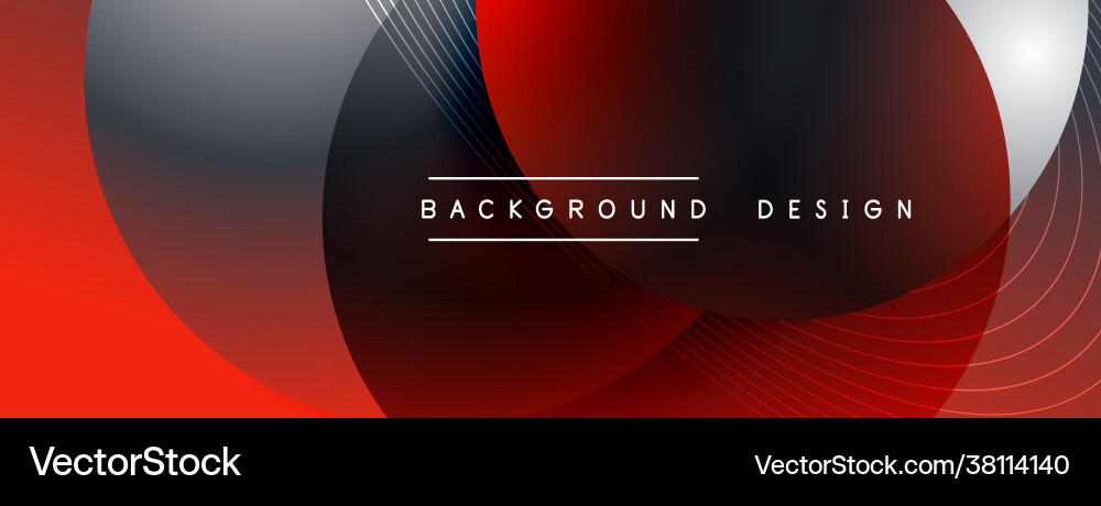 Gradient circles with shadows techno Gradient circles with shadows techno vector image