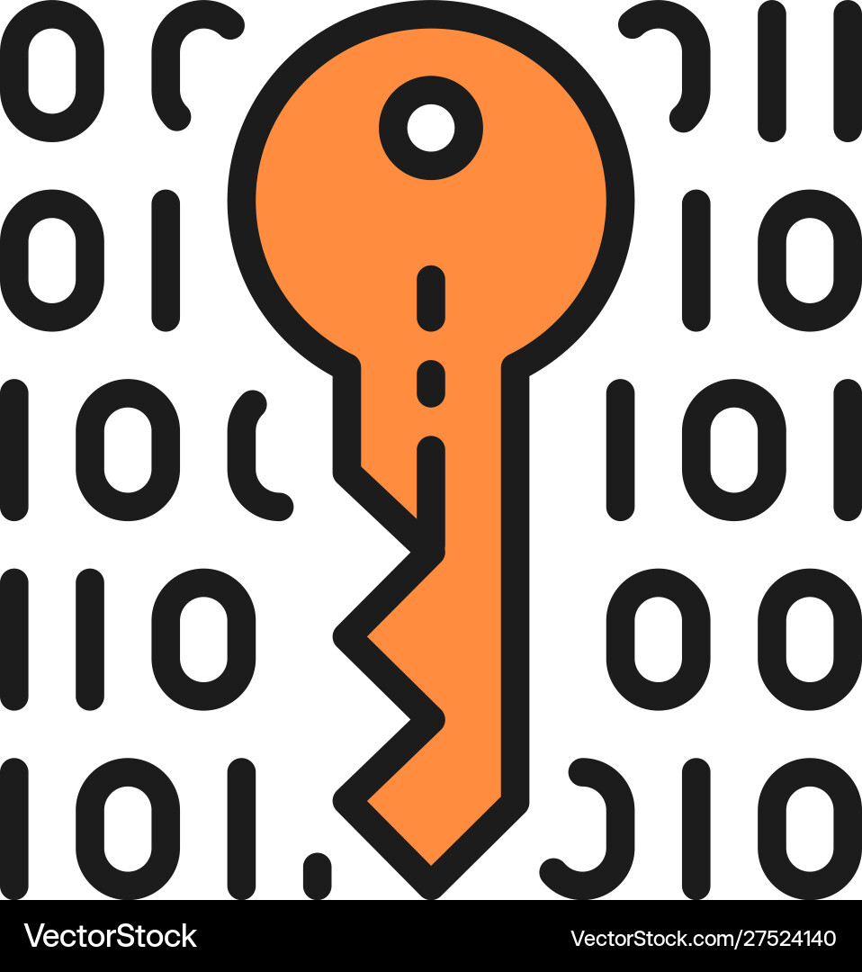 Private Schlüssel Codierung Kryptographie Cyber-Sicherheit Private Schlüssel Codierung Kryptographie Cyber-Sicherheit vektorbild