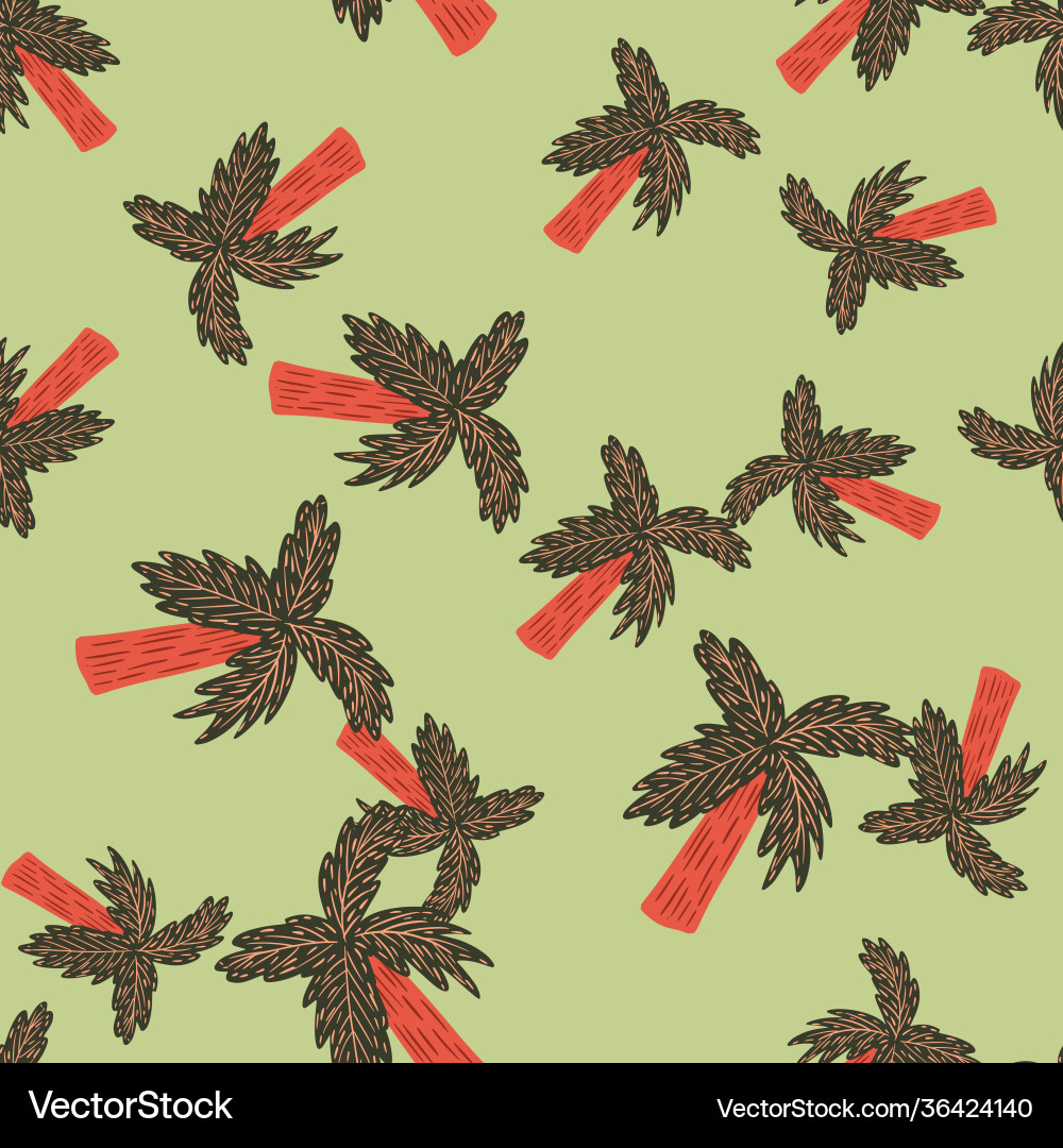 Seamless random pattern with brown and red Seamless random pattern with brown and red vector image