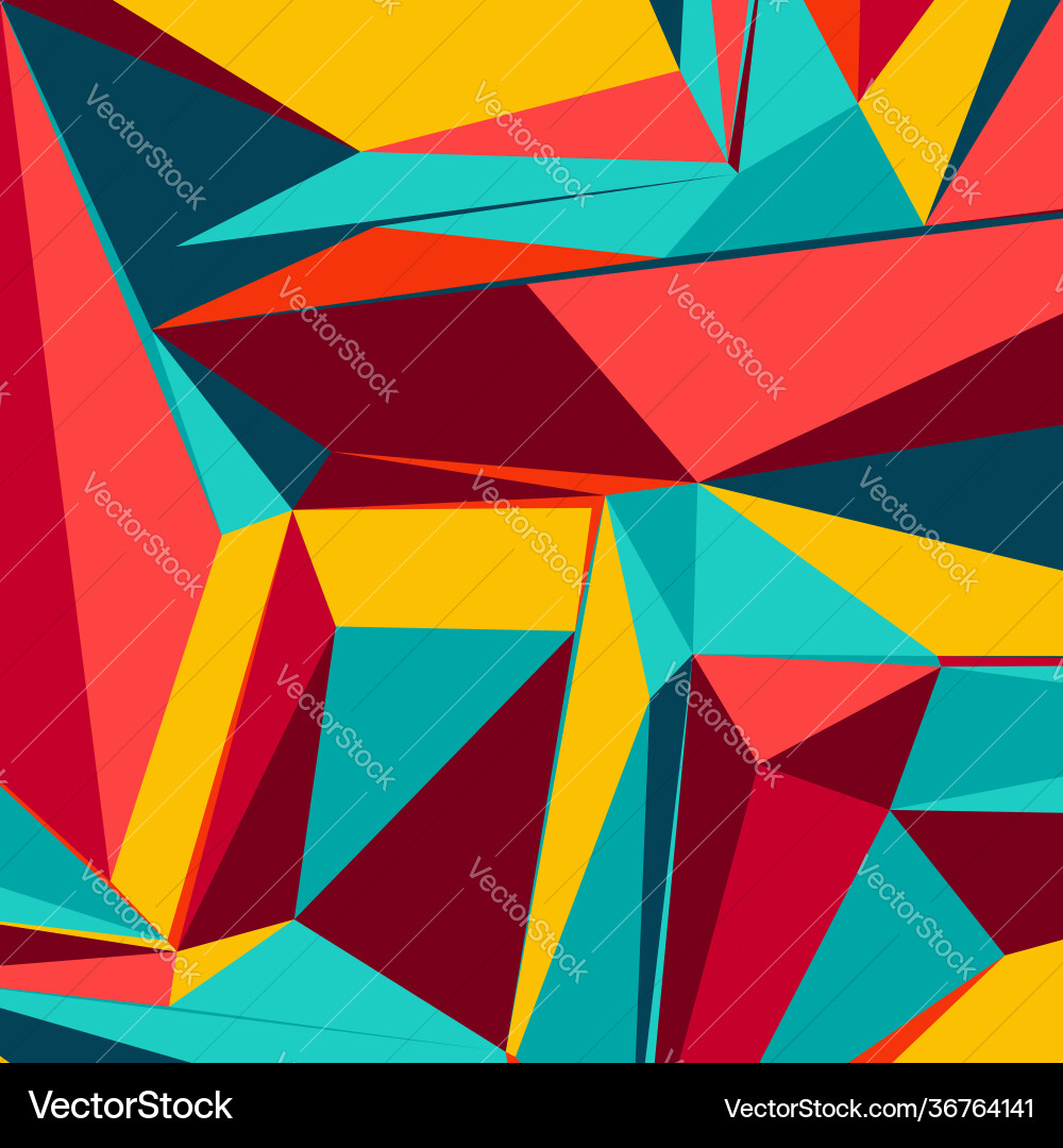 Abstract background with colorful triangles Abstract background with colorful triangles vector image
