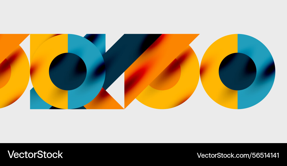 Abstract graphic design features overlapping Abstract graphic design features overlapping Vector Image