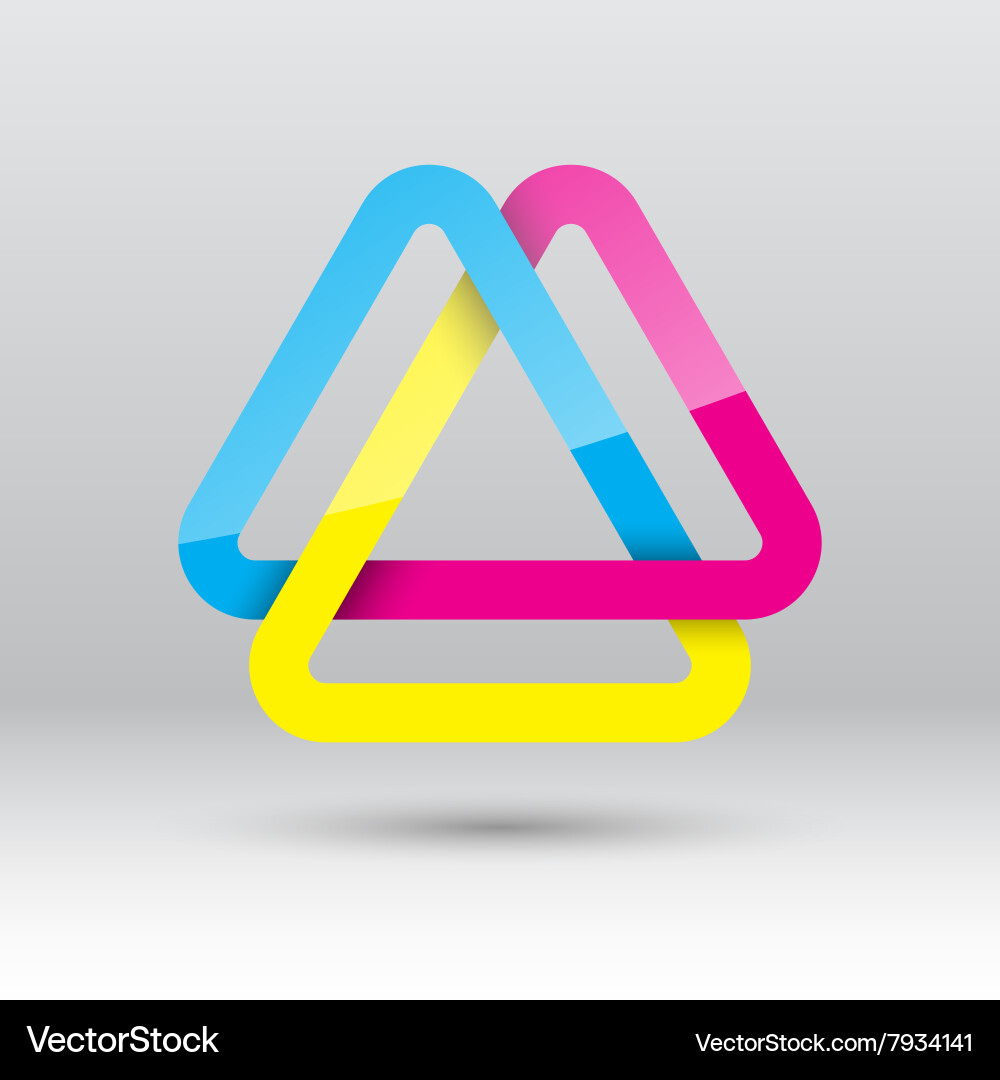Dynamic Triangle Loop Icon vector image