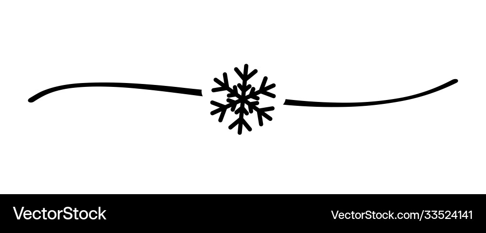 Hand gezeichnete Form Schneeflocke schwarz Hand gezeichnete Form Schneeflocke schwarz vektorbild