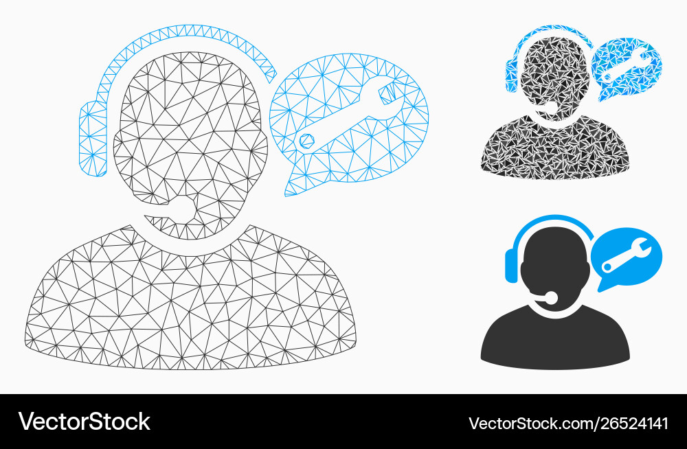Operator service message mesh network model Operator service message mesh network model vector image