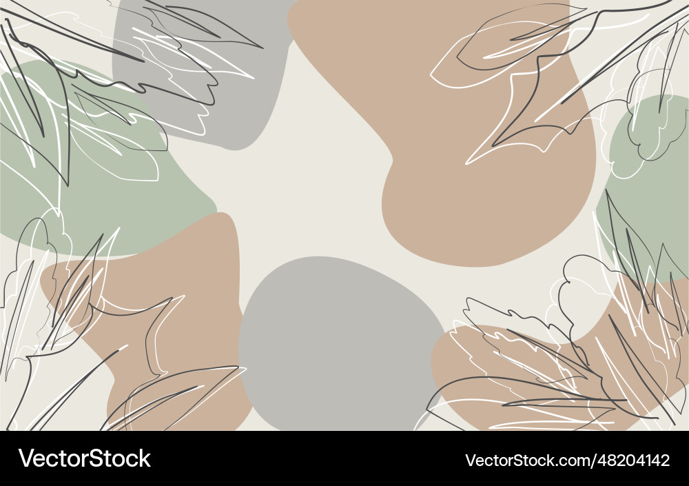 Abstract autumn background with the space for text vector image