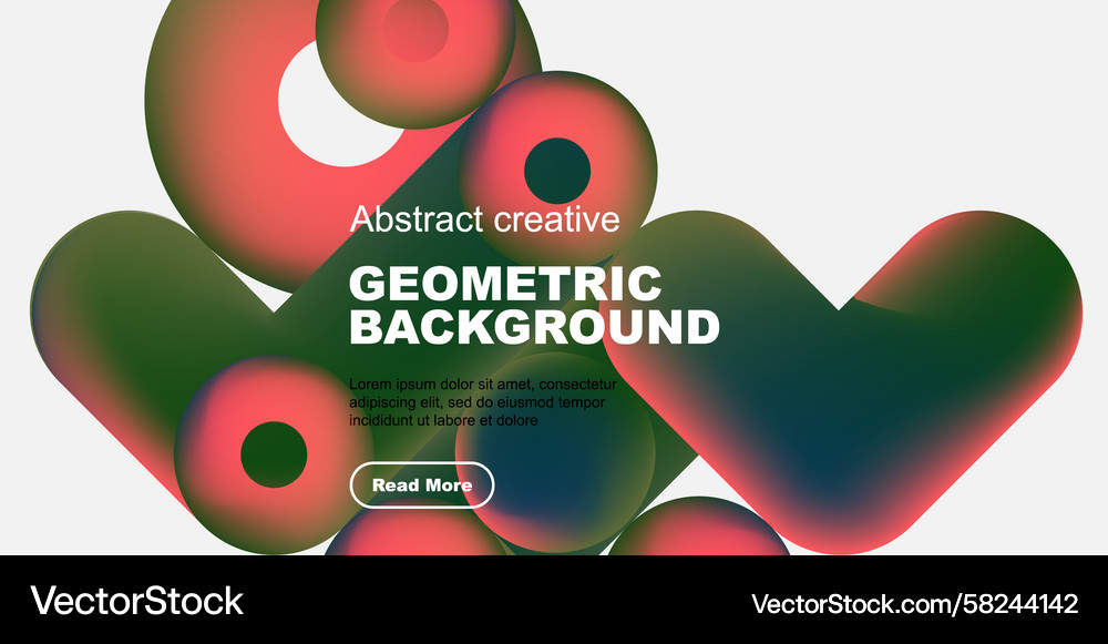 Abstract Colorful Overlapping Shapes Vector Image