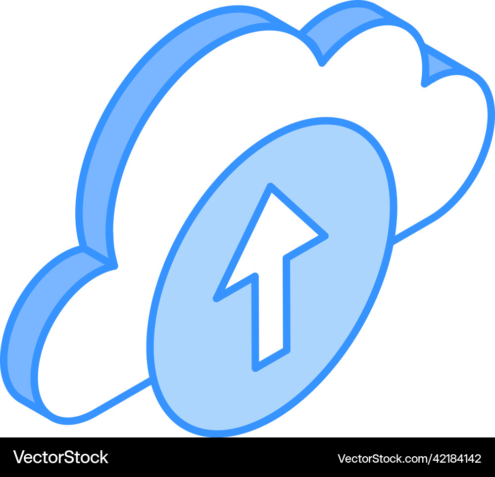 Cloud upload Vector Image