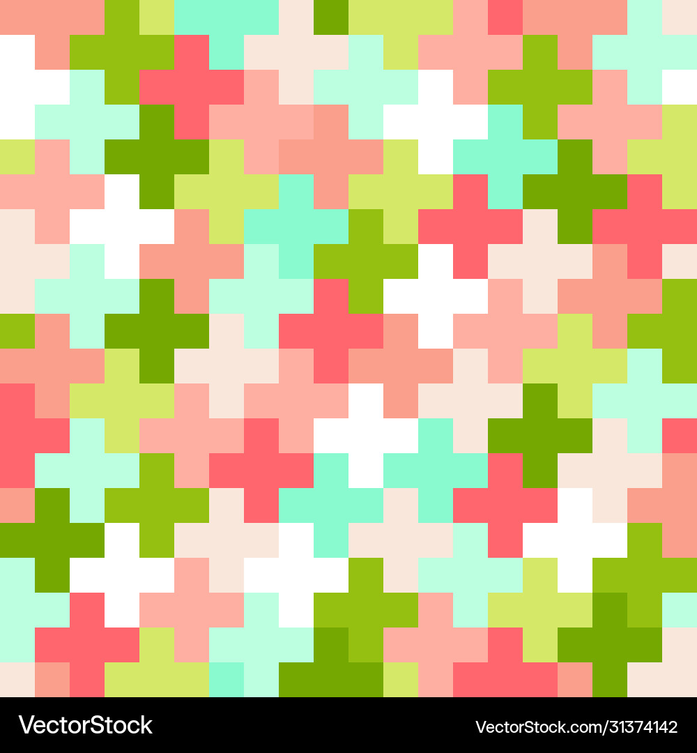 Seamless noise pattern multicolored pixel Seamless noise pattern multicolored pixel vector image