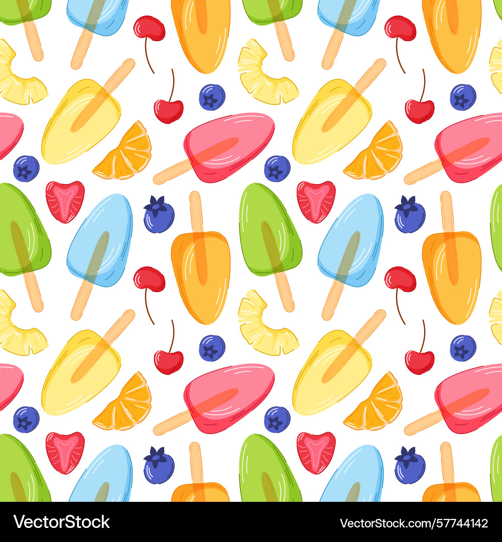 Seamless pattern with colorful cartoon style Seamless pattern with colorful cartoon style Vector Image