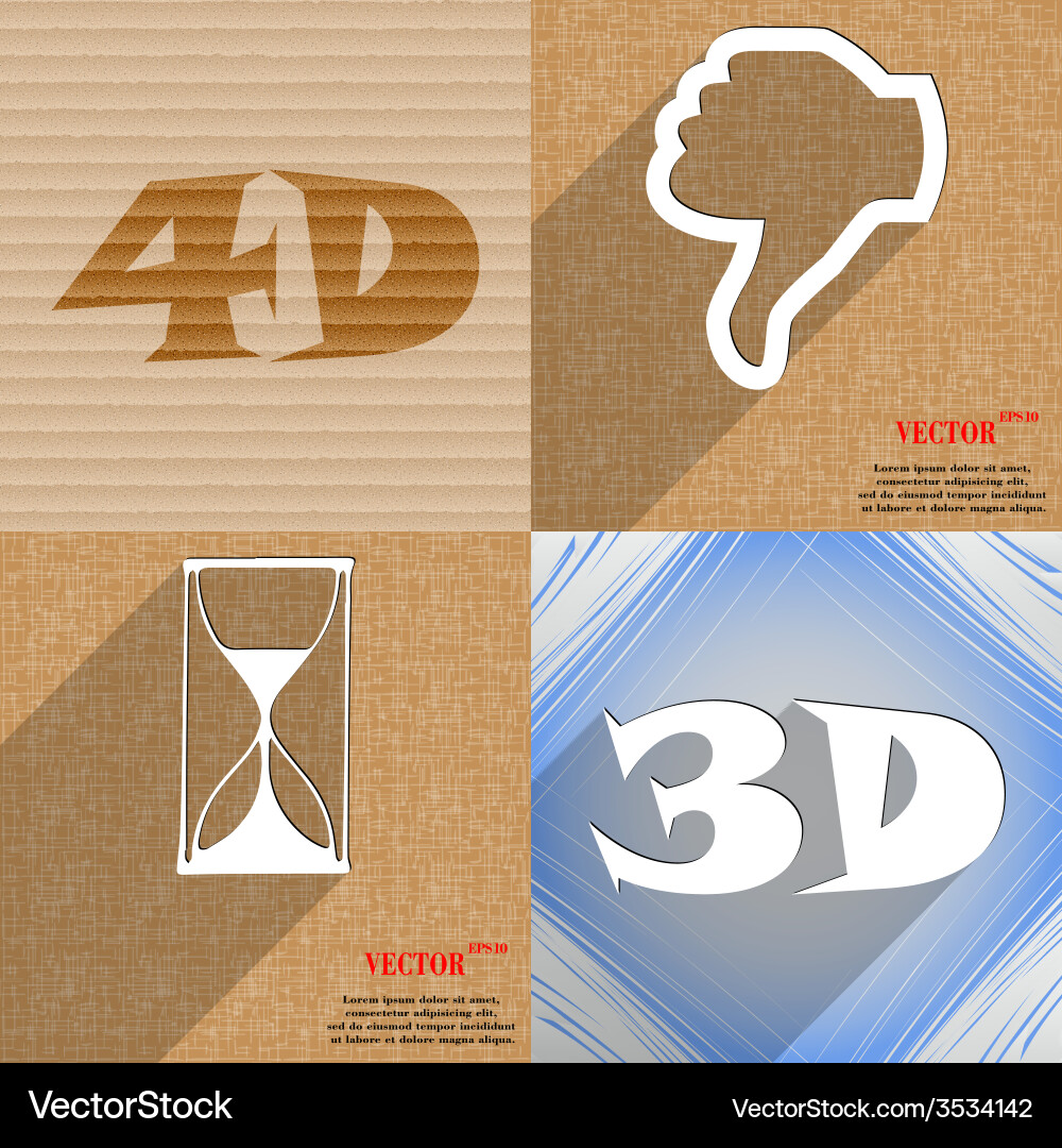 Set of abstract backgrounds with different web vector image