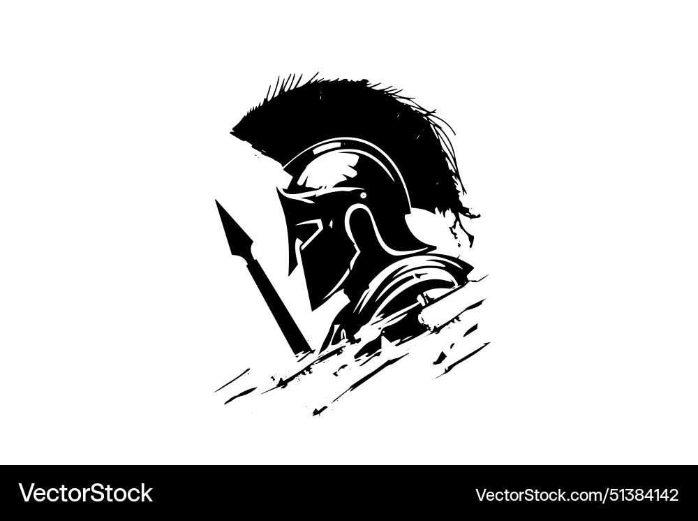 Spartan Warrior Logo vector image