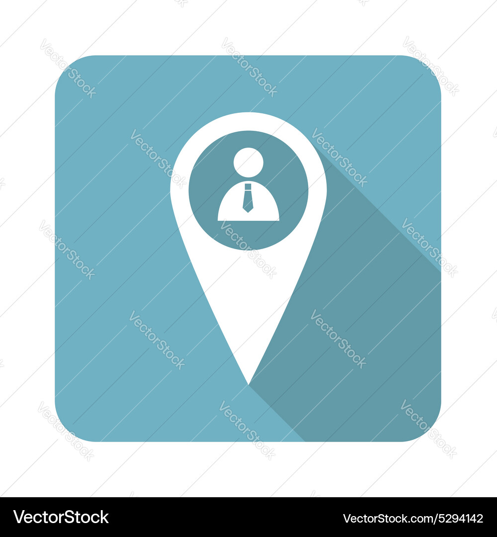 Square user pointer icon Vector Image