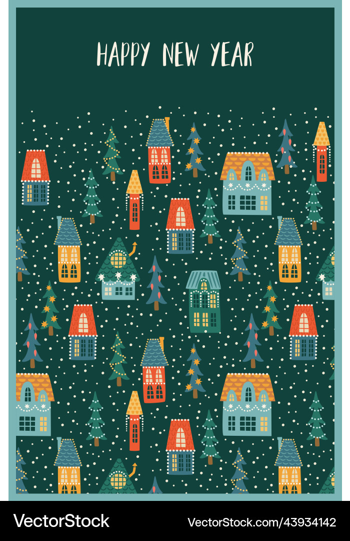 Weihnachten und glückliches neues Jahr Stadt Weihnachten und glückliches neues Jahr Stadt vektorbild