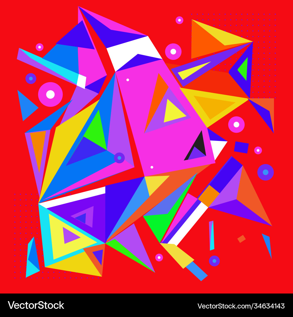 Abstract modern triangles background pattern Vector Image
