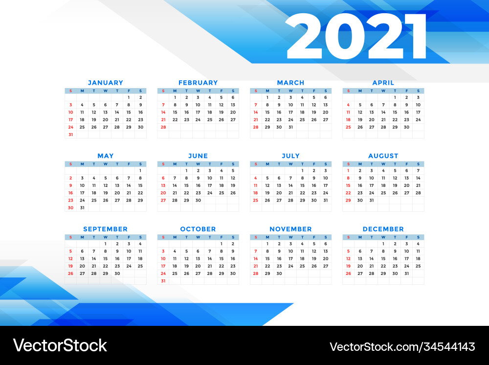 Business Style 2021 neue Jahr Kalender Vorlage Business Style 2021 neue Jahr Kalender Vorlage vektorbild