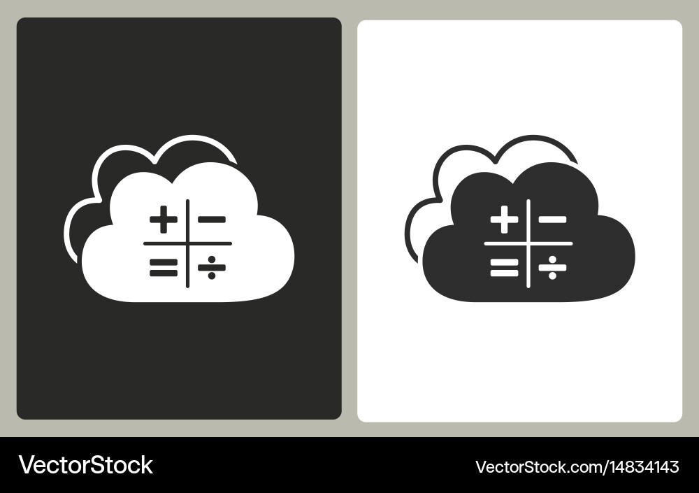 Cloud computing - icon Vector Image