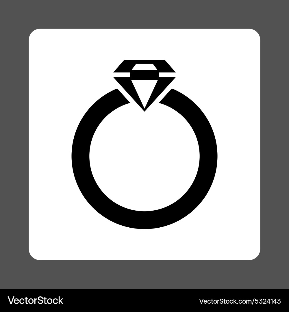 Diamantring Icon Vektorbild
