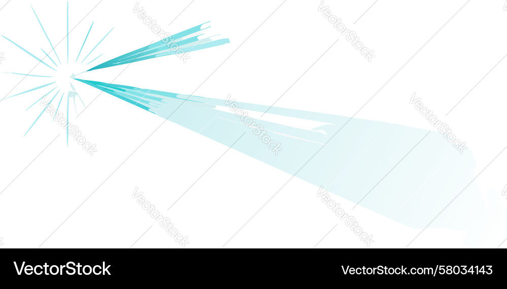 Dynamic Light Rays - Bright Beam Effect Vector Image