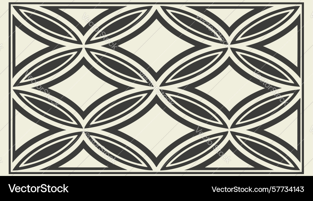 Elegant interconnected abstract leaf pattern vector image