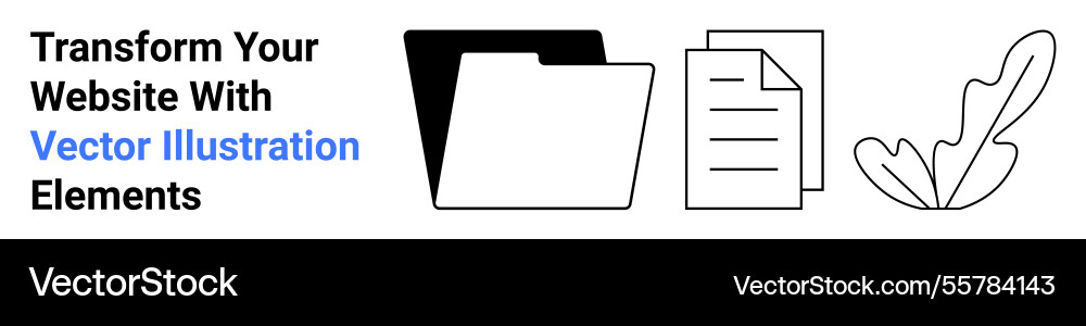 Organized file folder documents and minimal leaf Organized file folder documents and minimal leaf vector image