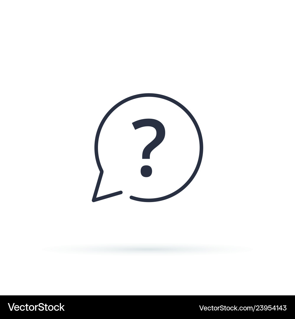 Question mark icon faq button for website Question mark icon faq button for website vector image