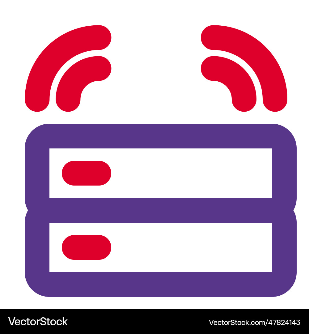 Server a device used to manage networks vector image