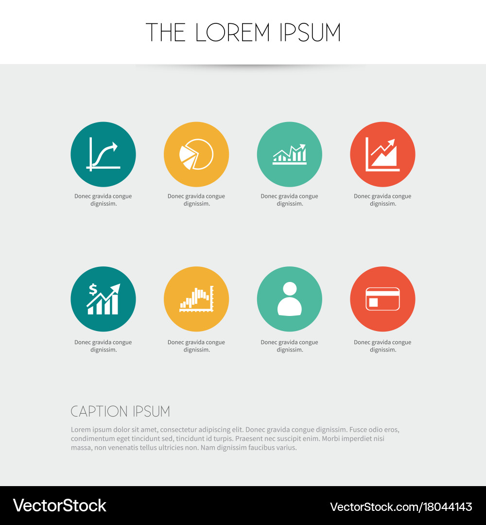 Set of 8 editable logical icons includes symbols vector image