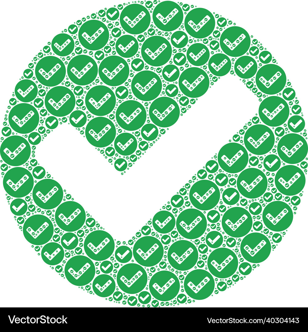 Yes recursion mosaic of self items Yes recursion mosaic of self items vector image