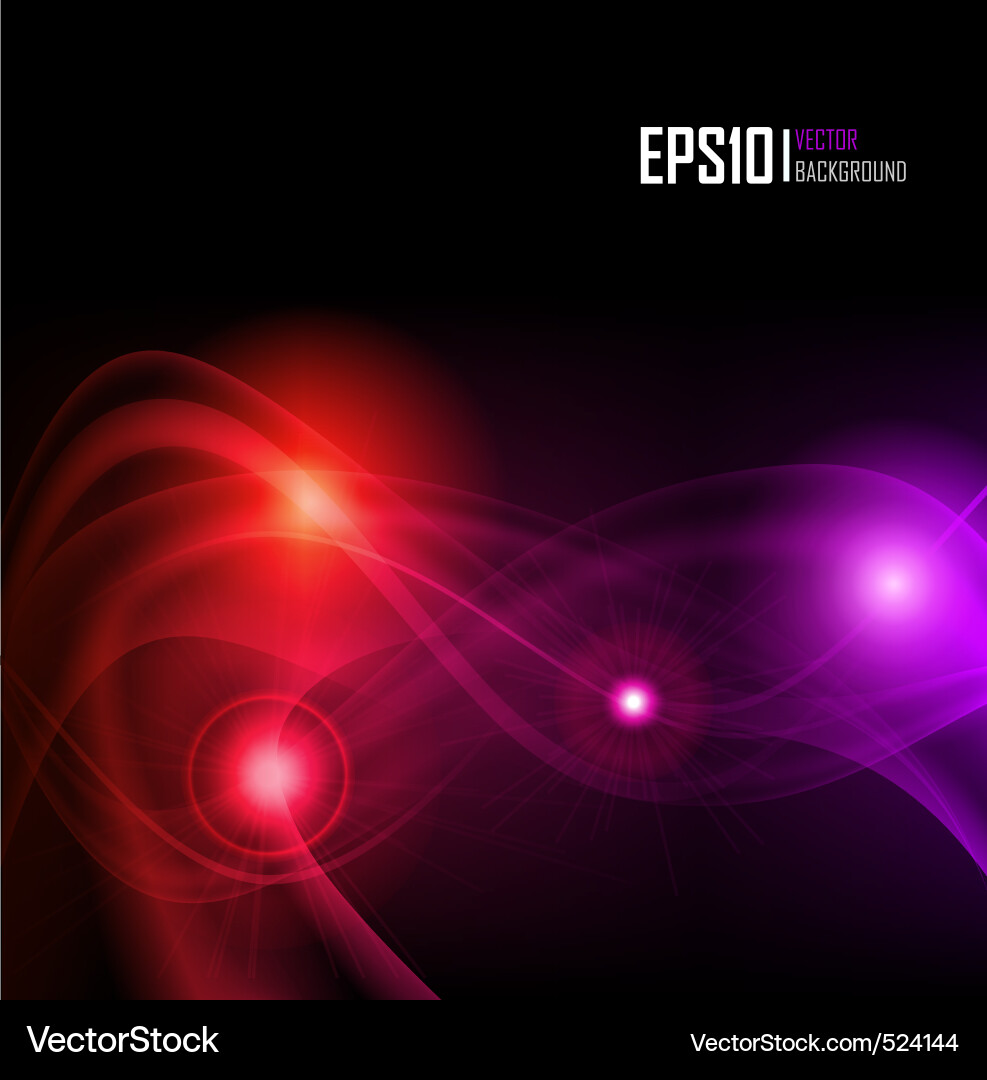 Abstract Glowing Color Background Vector Image