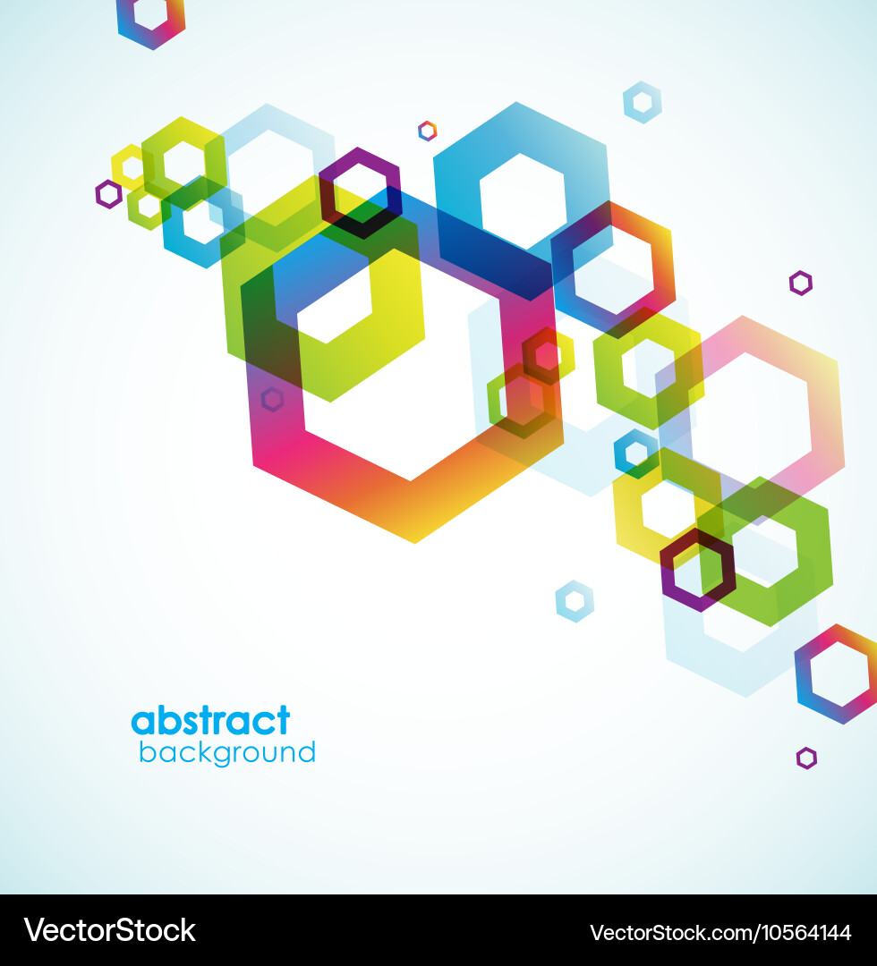 Abstract hexagon background with place for your vector image