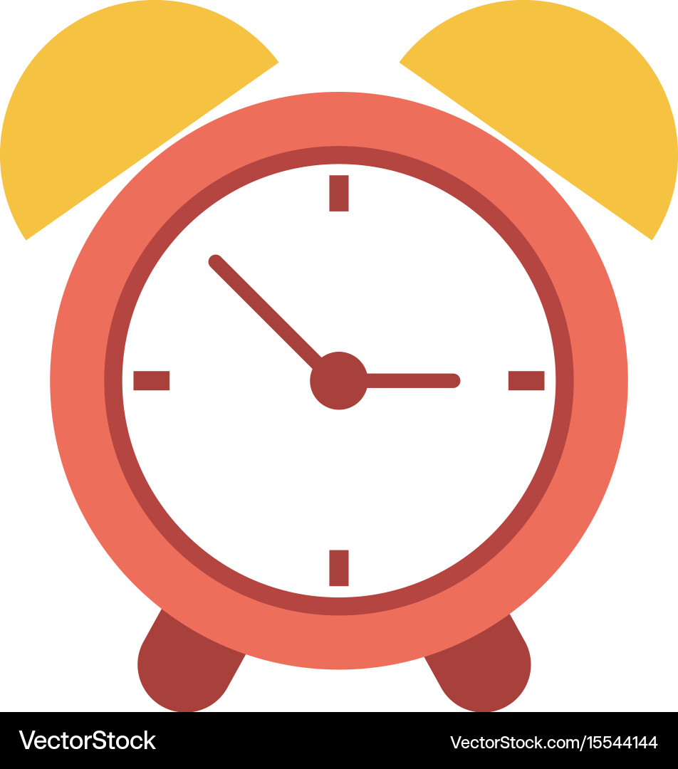 Analog alarm clock icon image Vector Image