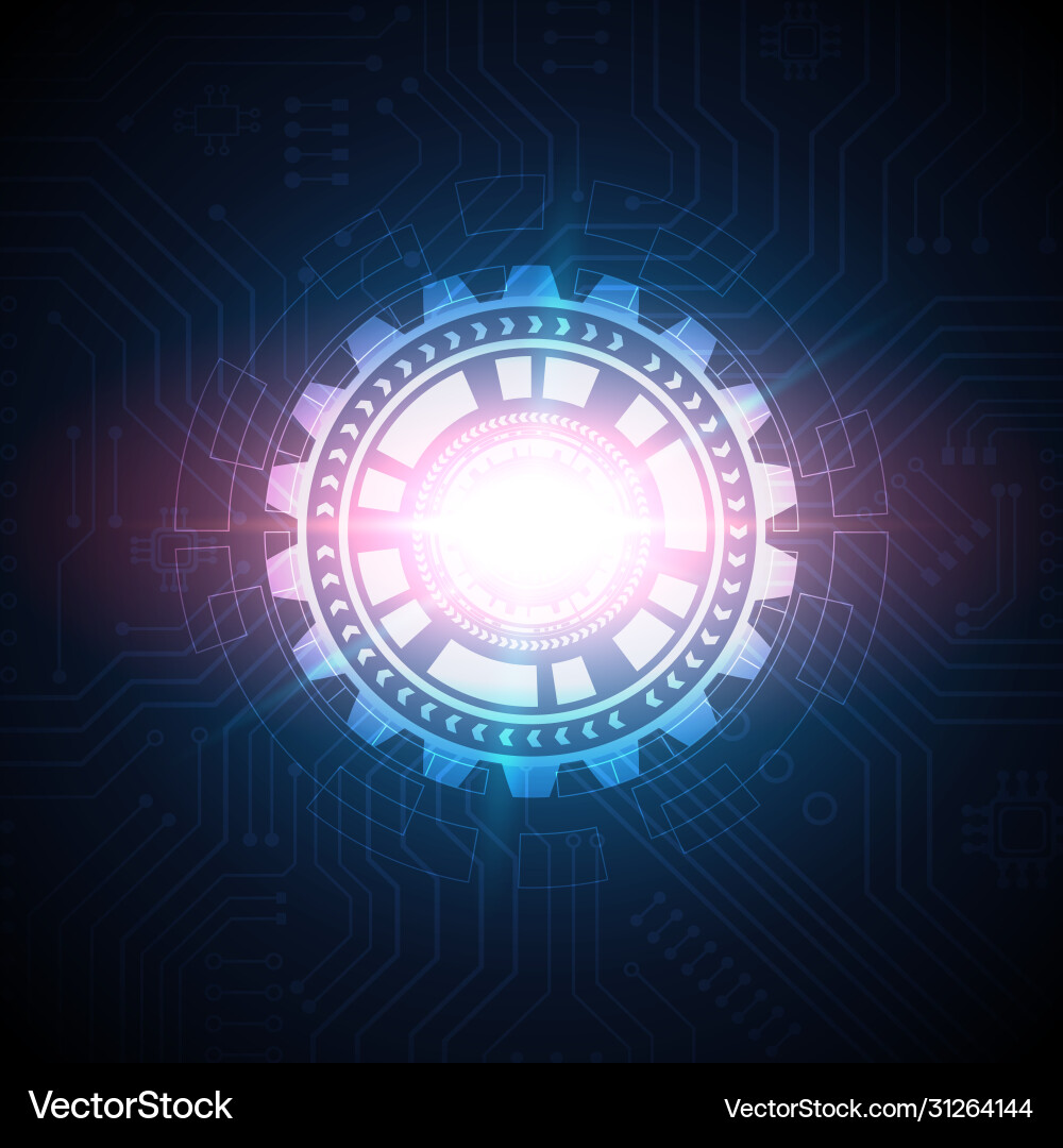 Circuit technology background with hi-tech Circuit technology background with hi-tech Vector Image