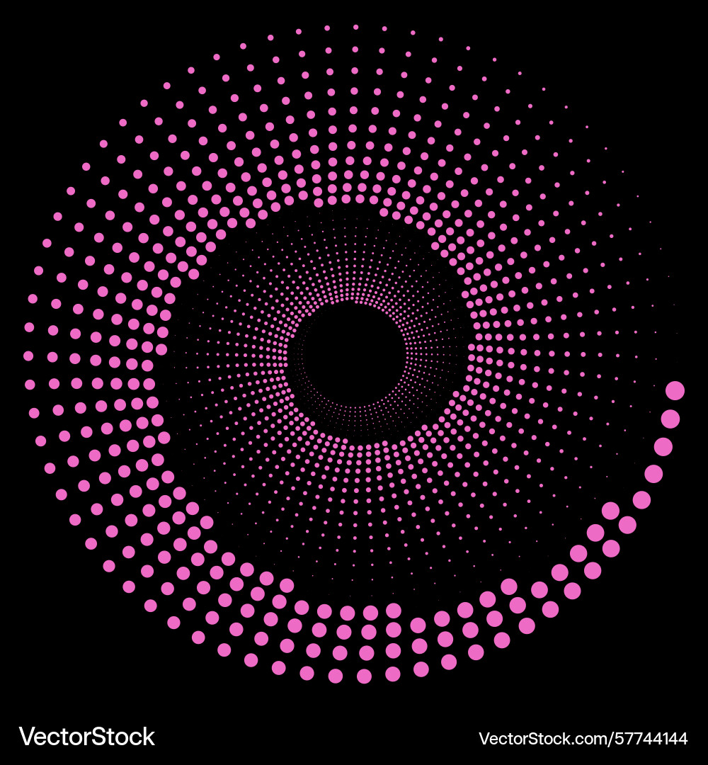 Design spiral dots backdrop abstract monochrome Design spiral dots backdrop abstract monochrome vector image
