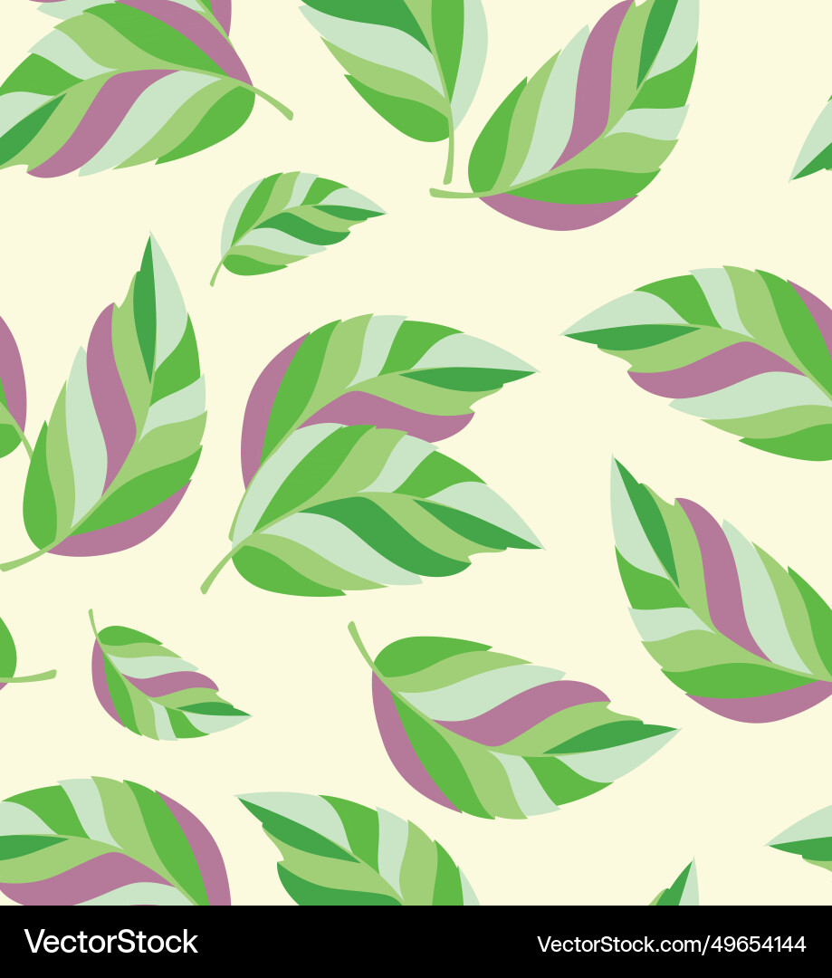 Leaf pattern design for print vector image
