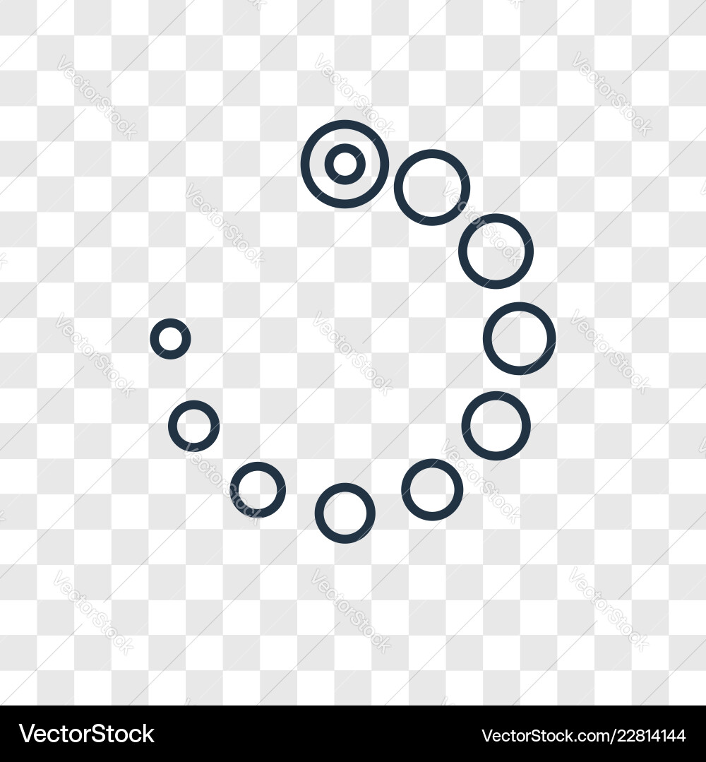 Loading concept linear icon isolated vector image