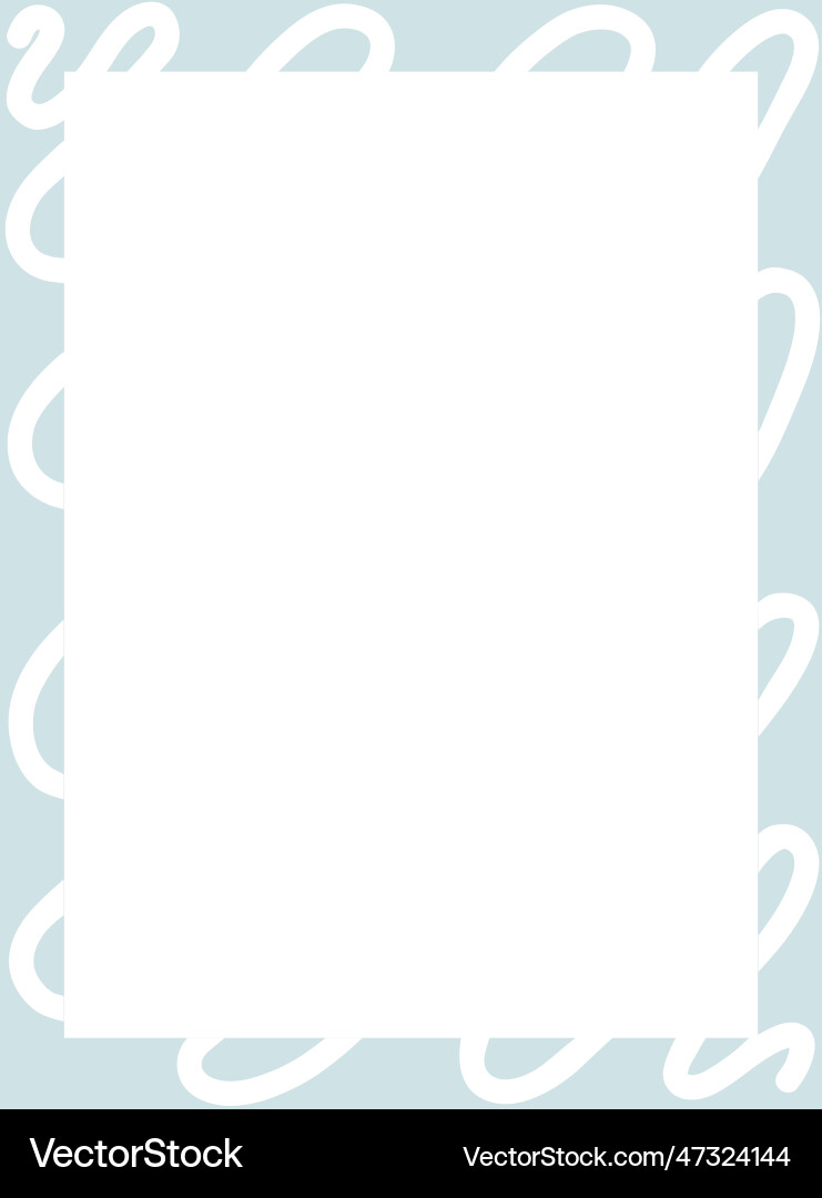 Rectangular frame on a white background Vector Image