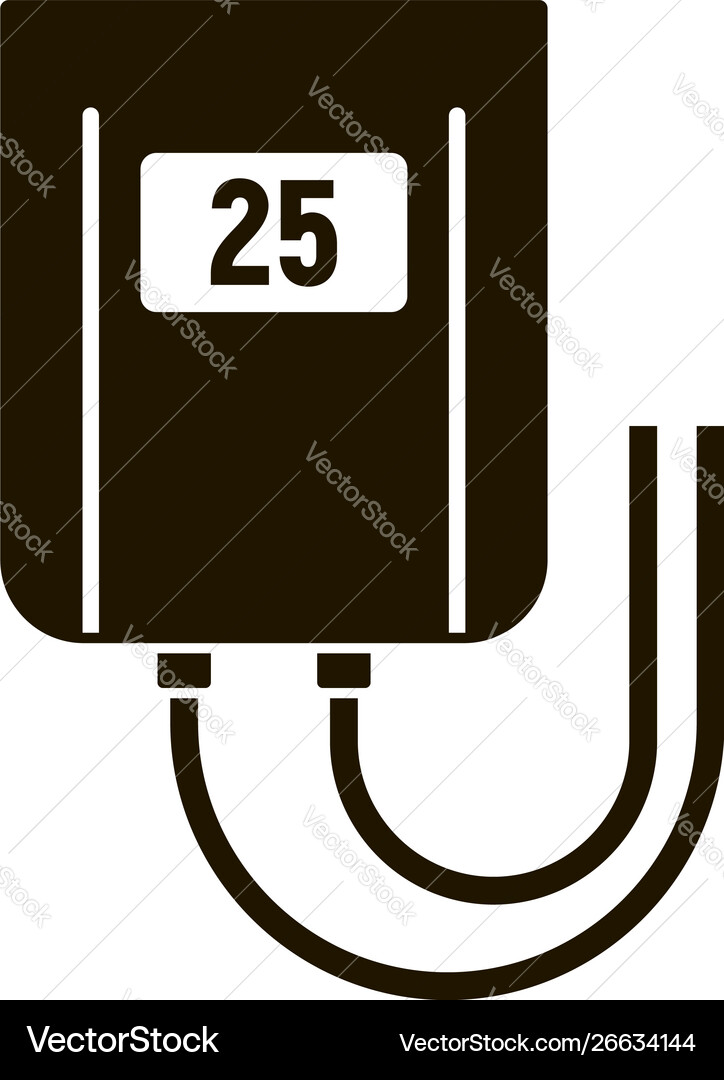 Temperature smart controller icon simple style Temperature smart controller icon simple style vector image