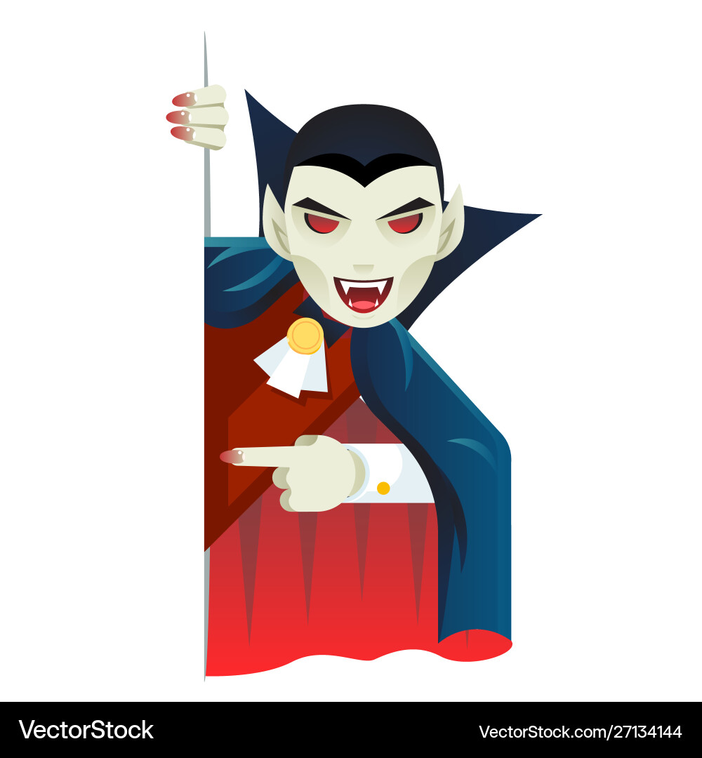 Vampire cartoon support help consultation advice Vampire cartoon support help consultation advice vector image