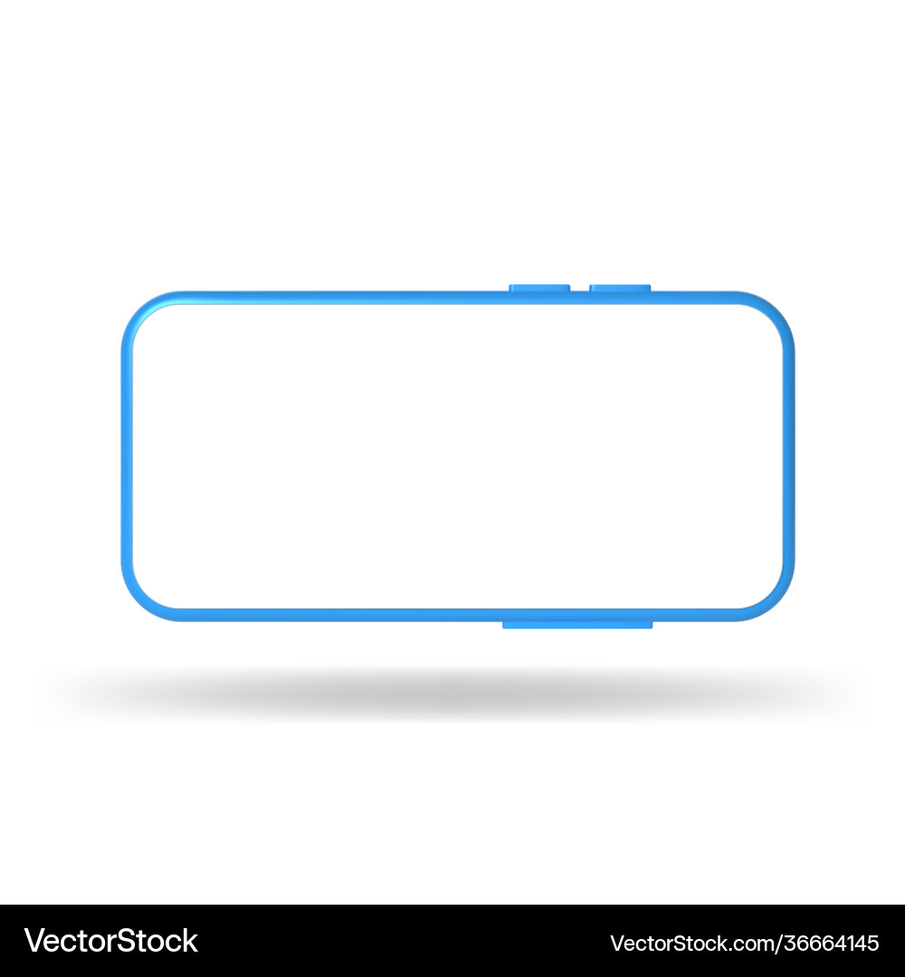 3d realistic mock-up smart phone empty screen 3d realistic mock-up smart phone empty screen vector image