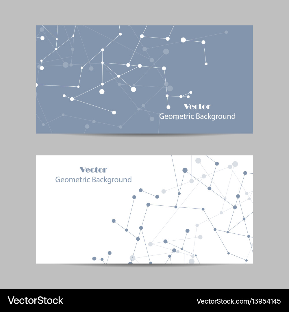 Abstract Geometric Connection Background vector image