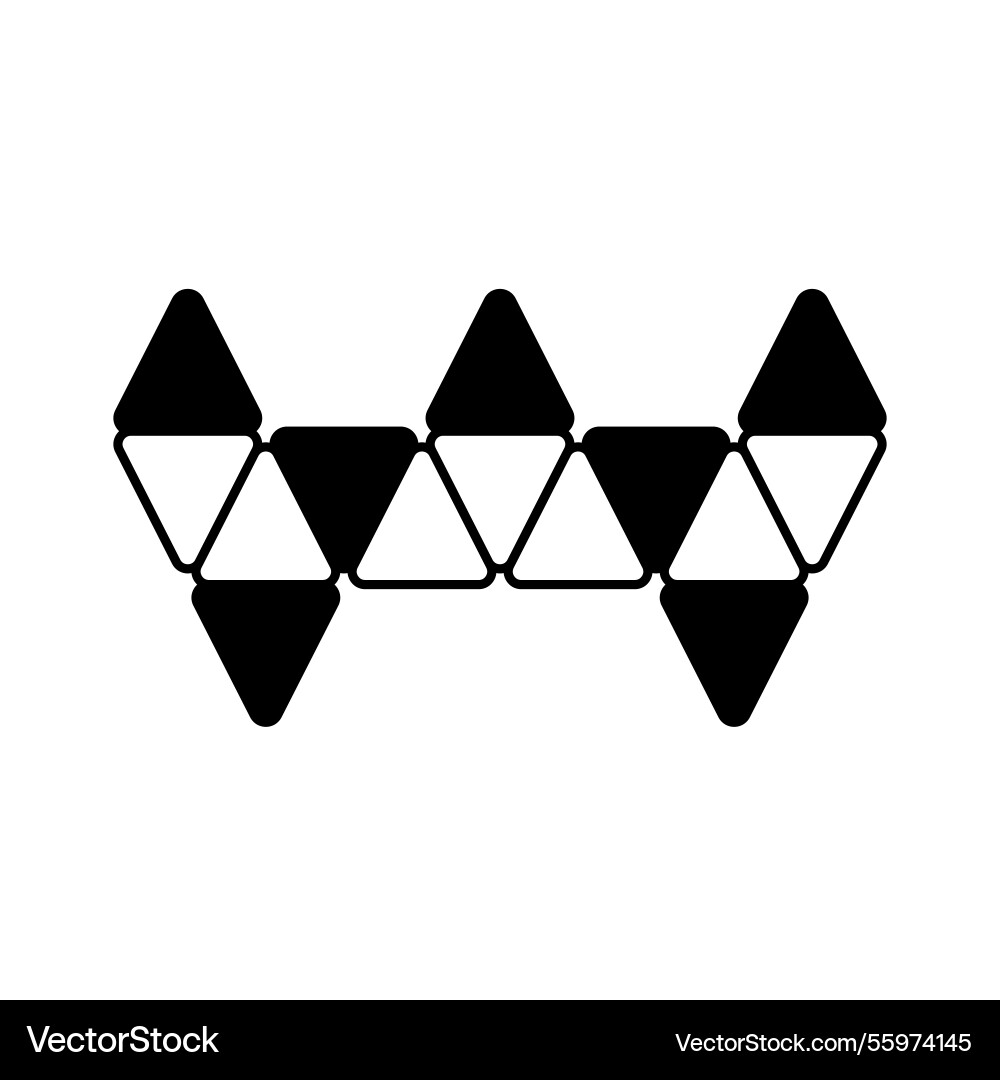 Abstract geometric triangle pattern vector image