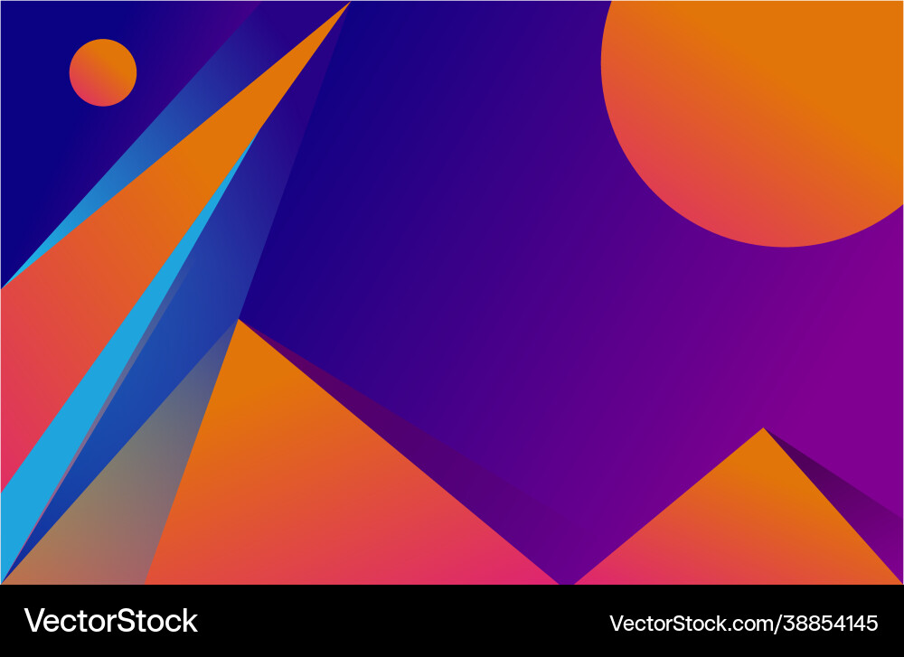 Abstract rectangles shape isolated blue gradient Vector Image